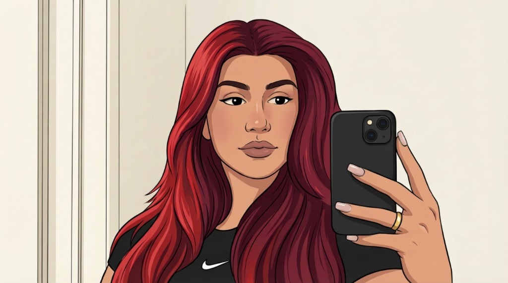 Illustrated portrait of Dina Ganai